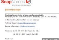SnapNames Hit by Another Outage