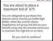 SnapNames Delivers On-the-Go Bidding with New Android App