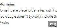 Google’s Stance on Parked Domains: Spam Indicators