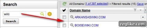 GoDaddy Supercharges Domain Management 3 GoDaddy Domain Manager Search and Bulk Actions