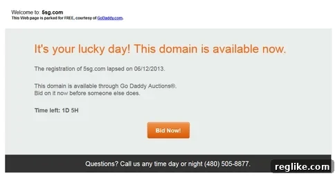 GoDaddy Experiments with New Landing Page for Expired Domains 2 GoDaddy Expired Domain Auction Landing Page Example
