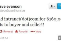 Intranetcom Domain Name Fetches 160000 Dollars