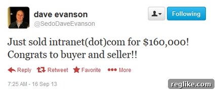 Intranetcom Domain Name Fetches 160000 Dollars 2 intranet