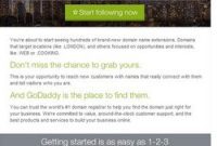 GoDaddy Launches First Major Email Push for New TLDs