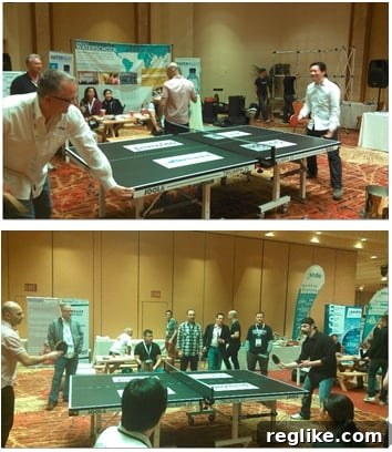 NamesCon ping pong tournament.