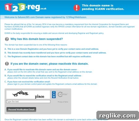 Major Corporation's Website Grounded by 2013 Regulatory Ruling 2 Fixtures365.com Website Suspension Notice
