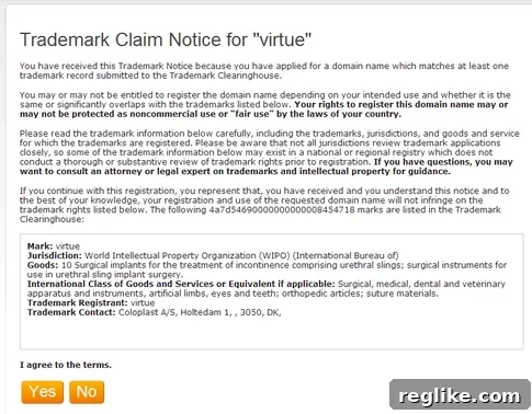 New Trademark Claims Notice Unveiled: A Practical Example 2 trademark-claims