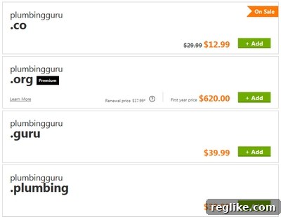 Domain Search Advances, New TLDs Still on Hold 2 GoDaddy Domain Search Results