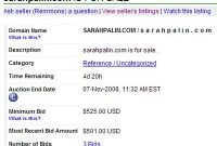 SarahPalin.com Listed on Afternic