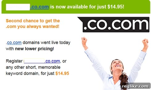 Registrar's .Co.com Promo Falls Flat 2 domainit-cocom