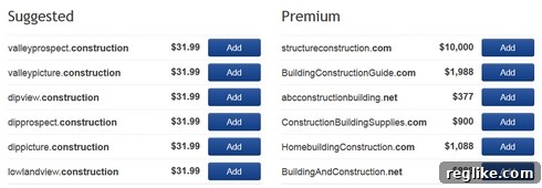 Enhanced Domain Discovery at Select Registrars 4 eNom Domain Search Results for Valleyview Construction - Additional Suggestions