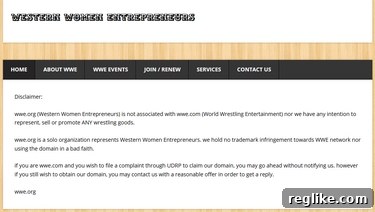 WWE Steps Up To Battle For WWE.org 2 WWE.org website screenshot displaying a disclaimer regarding association with World Wrestling Entertainment