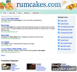 schilling-rumcakes Traditional Frank Schilling domain parking page design