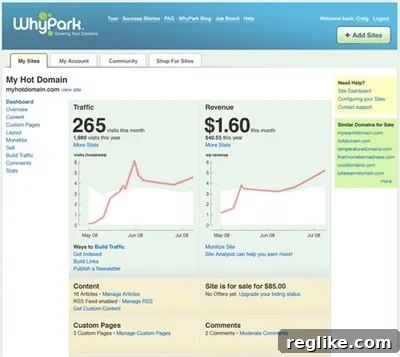 WhyPark Interface