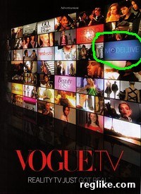 vogue-tv-1 Vogue.TV advertisement showing 'Model.Live' branding