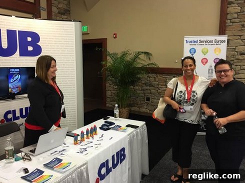WorldHostingDays Launches in Pennsylvania 3 Two Petersons from Neustar visit the .Club booth at WorldHostingDays.