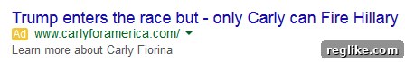 Creative Trump Presidential Campaign Domain Names 2 Carly Fiorina Ad Against Trump