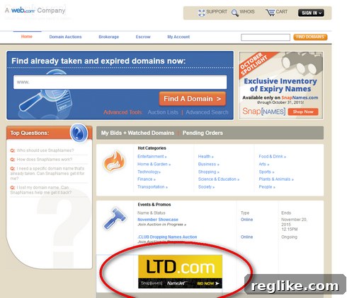 SnapNames Unveils Premier LTD.com Auction at NameJet 2 namejet-ltd-auction