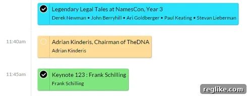 Streamline Your NamesCon Schedule with Sched 3 Browse NamesCon sessions and select those you want to attend in Sched