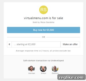 Undeveloped Redefines Domain Selling 2 An example Undeveloped lander displaying domain details.