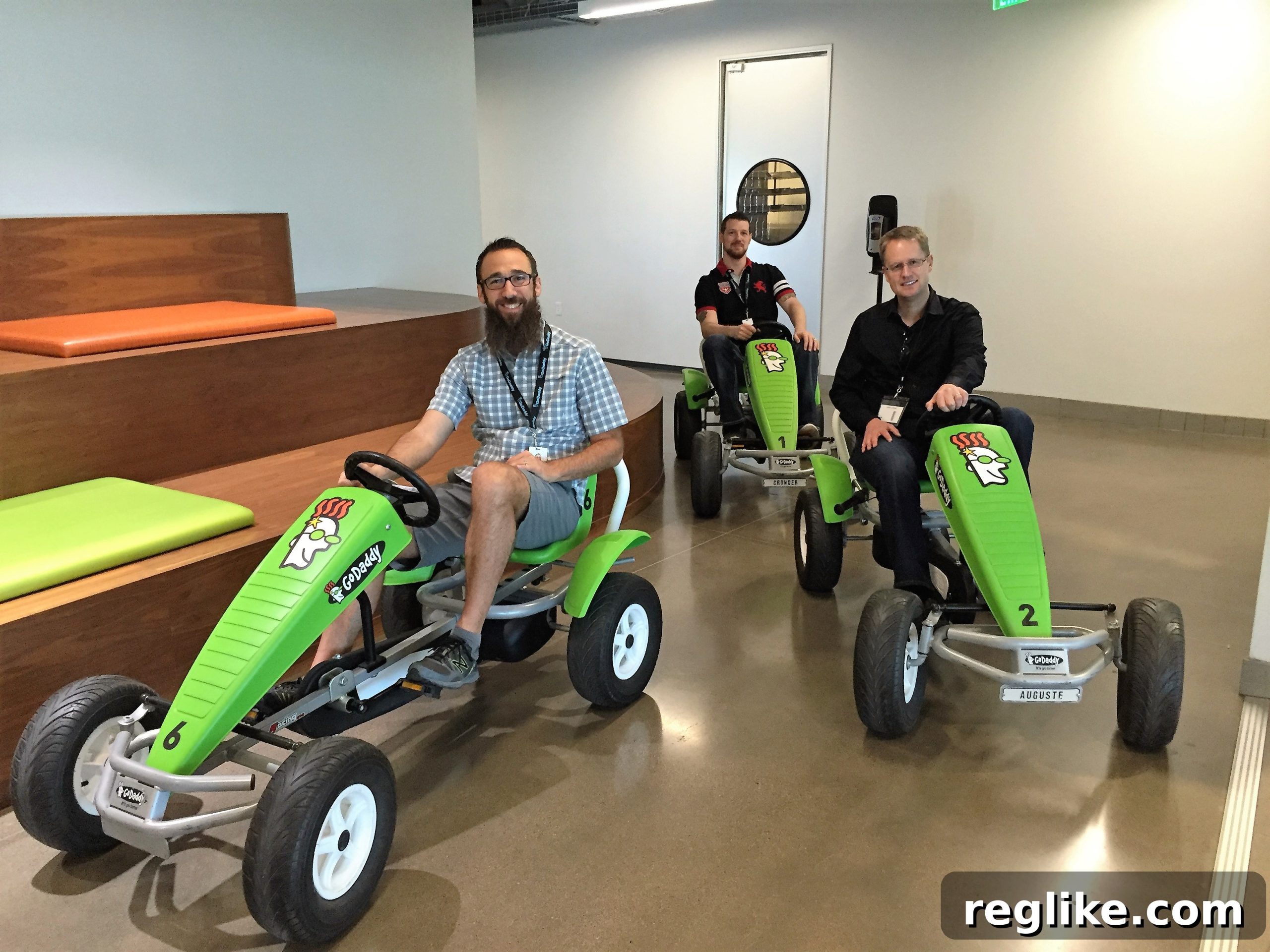Discover GoDaddy's Tempe Headquarters 3 Touring GoDaddy's vibrant Tempe campus with Premier Services Account Manager Deron Ruse and Premier Services Manager Greg Silvius.