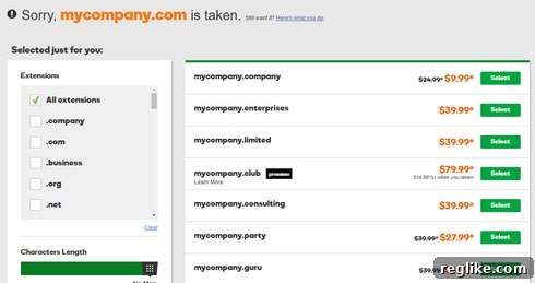 New TLDs: A Battle of Visibility or Desire 2 mycompany-example