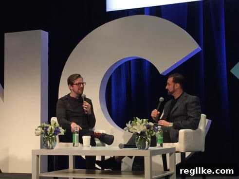 Matt Mullenweg: Your Impact Is Greater Than You Know 2 Matt Mullenweg speaking with Braden Pollock at NamesCon 2017