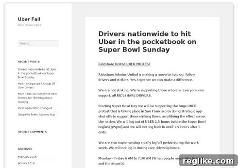 Uber Takes The Reins Of UberSucks.com 2 Screenshot of the UberSucks.com website displaying grievances from drivers.