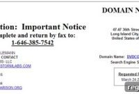 Warning About Final Domain Notices