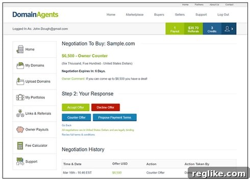 My Inaugural Domain Sale Powered by DomainAgents 2 domain agents
