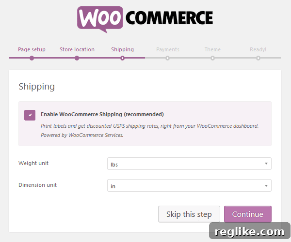 Convert Your Existing Domain into an Online Store Using WooCommerce 7 WooCommerce Plugin - Setup Wizard - Shipping