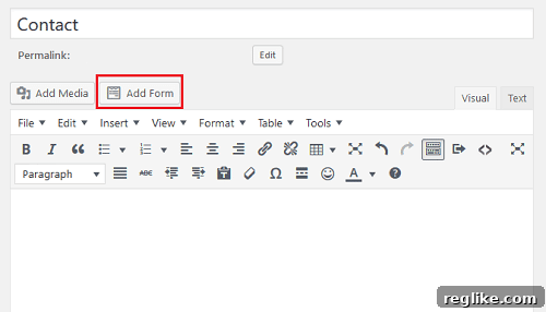 Effortlessly Add a Contact Form to Your WordPress Site 8 WPForms - Add Form Button