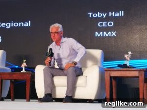 MMX CEO Toby Hall at NamesCon in 2017.