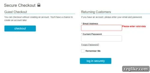 Google Chrome 'Not Fully Secure' warning on a checkout page with mixed content.