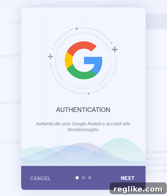 Boost WordPress Insights: Google Analytics Integration 11 Google Analytics - MonsterInsights - Authentication
