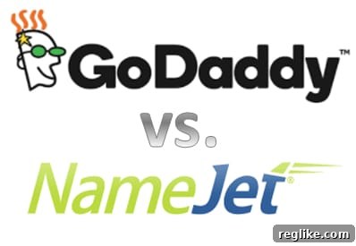 GoDaddy Auctions vs NameJet: A Model Comparison 2 Two hands reaching for a domain name, symbolizing the competition in the expiring domain market.