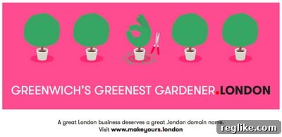 Example of a .London domain marketing advertisement highlighting community connection 2