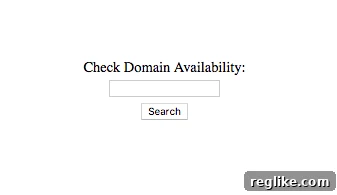 Domain Search Form