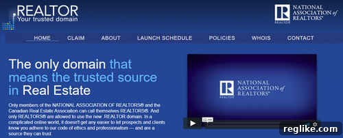 Why NAR Holds the .Realtor Trademark 2 .REALTOR website showing the domain and branding.