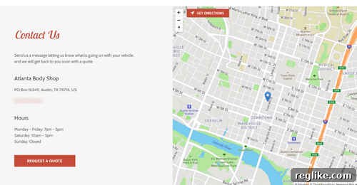 GoDaddy GoCentral Website Template Preview