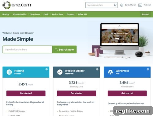 Accel-KKR Divests One.com to Cinven 2 One.com web hosting web page