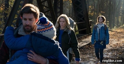 A Quiet Place 2: Domain Sparks Sequel Speculation 2 Picture from A Quiet Place movie showing Evelyn, Marcus, and Regan Abbott in a cornfield
