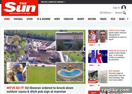 Tabloid The Sun's $600K Bid for TheSun.com 2 A gavel striking a domain name 'TheSun.com' on a digital screen, symbolizing a legal dispute over domain ownership.
