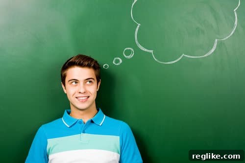 Mastering Your Domain Name 5 Critical Insights 2 Man with thought bubble