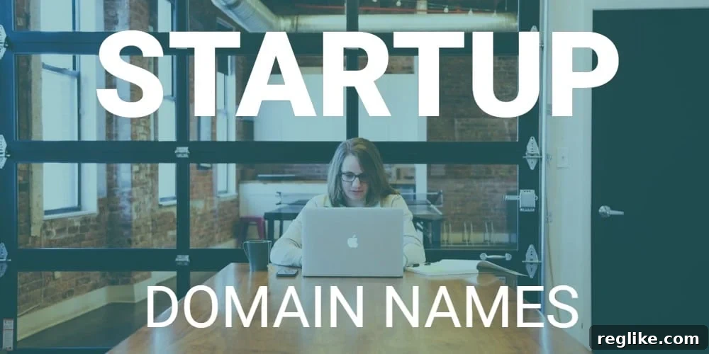Revisiting Startup Domain Name Trends 2 Picture of woman at a startup with words Startup Domain Names overlayed