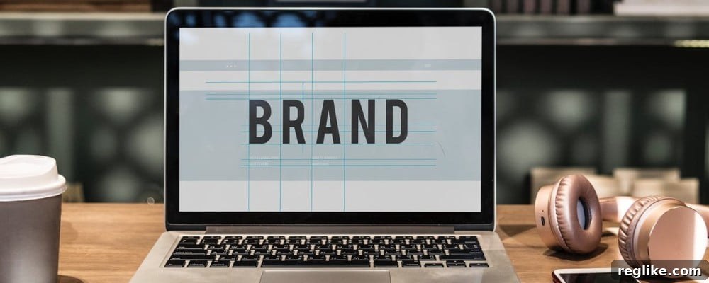 The Sales Timeline for Brandable Domains 2 Image of computer with brand written on it indicating someone creating a brand