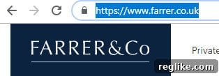 Farrer and Co Law Firm's Cybersquatting Challenge Fails 2 Screen grab of Farrer & Co website and web address Farrer.co.uk