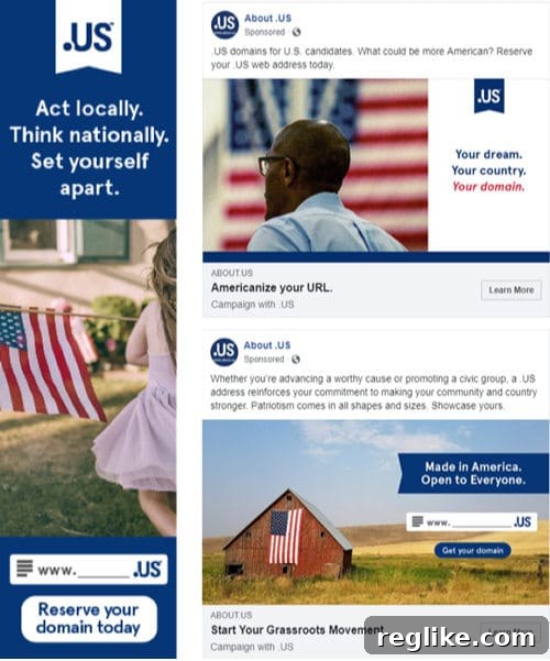 Engaging Gen Z with Emerging TLDs 3 Images of Campaign with Us from .US domain