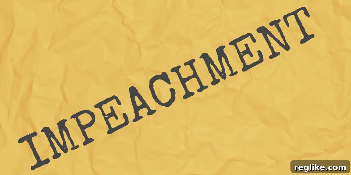 Impeachment Domain Name Frenzy 2 The word Impeachment on a yellow background