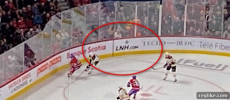 NHL Holds Multiple Three Letter Domains 2 Picture of LNH.com advertisement on the boards at a hockey game between the Montreal Canadiens and Boston Bruins